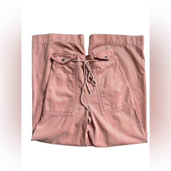 joie wide leg high rise pull on pants with drawstring size small - Picture 2 of 14